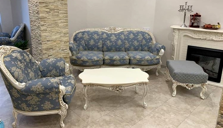 Фото 3. Классический диван Вероника с креслом Барокко стиль