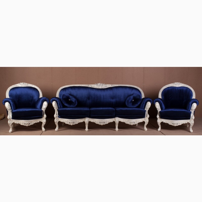 Фото 4. Классический диван Вероника с креслом Барокко стиль