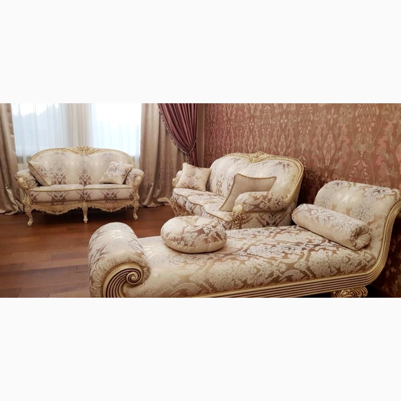 Фото 5. Классический диван Вероника с креслом Барокко стиль