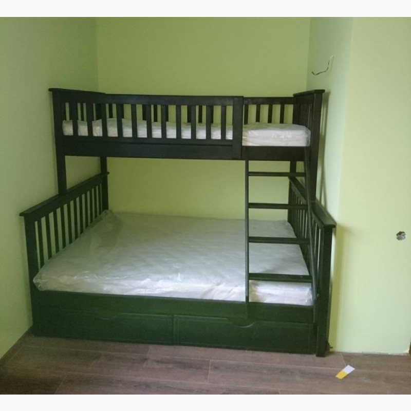 Фото 3. Кровать двухърусная детская трехместная трехспальная Жасмин Олигарх детская