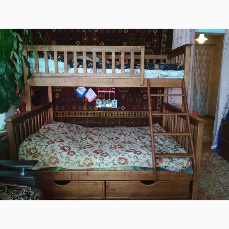 Фото 4. Кровать двухърусная детская трехместная трехспальная Жасмин Олигарх детская