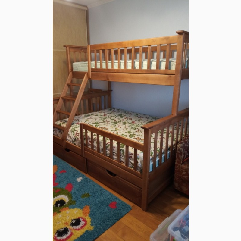 Фото 5. Кровать двухърусная детская трехместная трехспальная Жасмин Олигарх детская