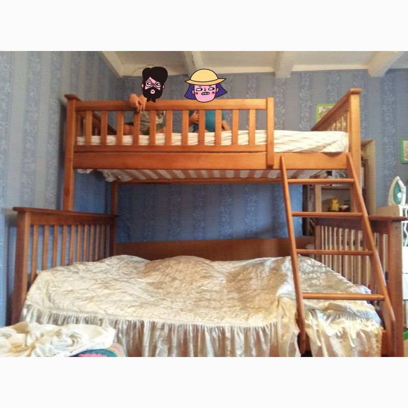 Фото 8. Кровать двухърусная детская трехместная трехспальная Жасмин Олигарх детская