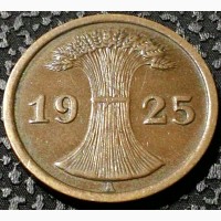 Германия 2 пфеннига 1925 А год д154