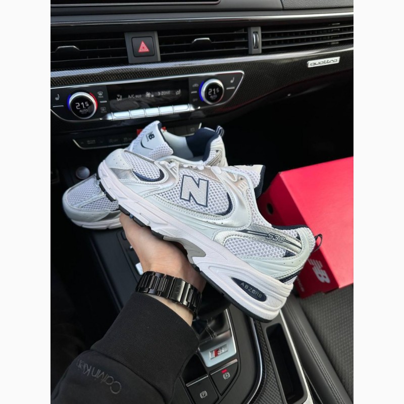 Фото 2. New Balance 530 Silver Navy White Premium - кроссовки мужские белые
