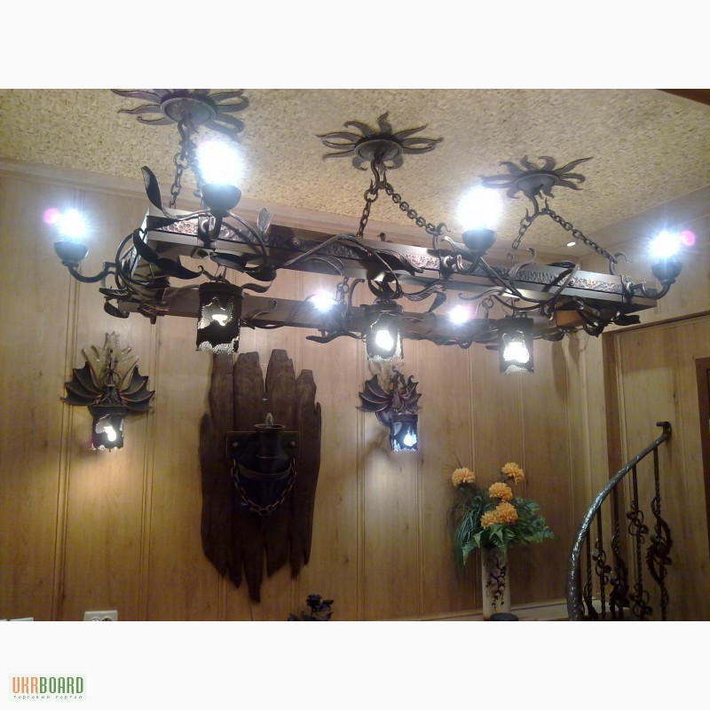 Фото 7. Кованые люстры и светильники под заказ