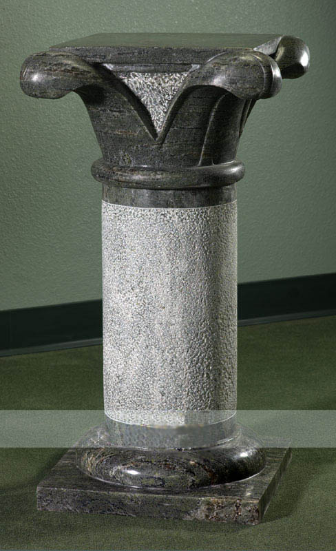 Фото 6. Эксклюзивная напольная скульптура светильник из натурального мрамора, светильник