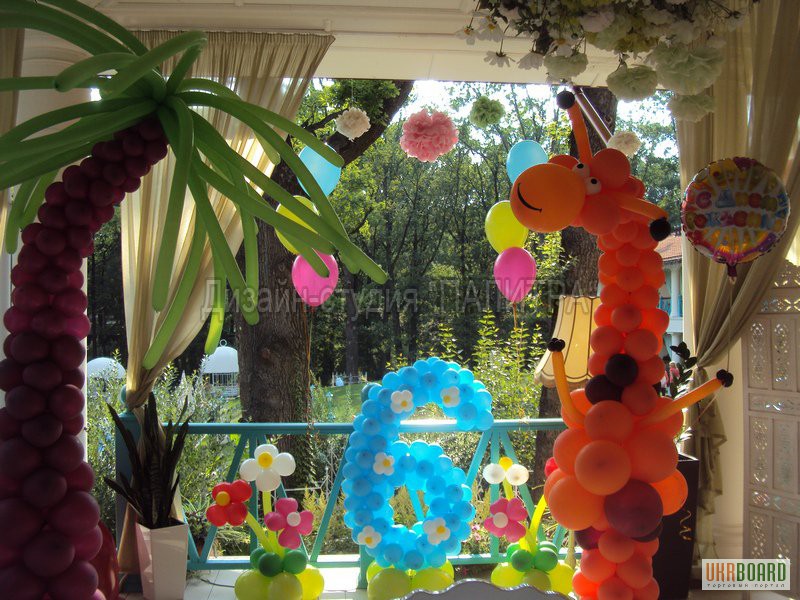 Оформление детских праздников воздушными шарами