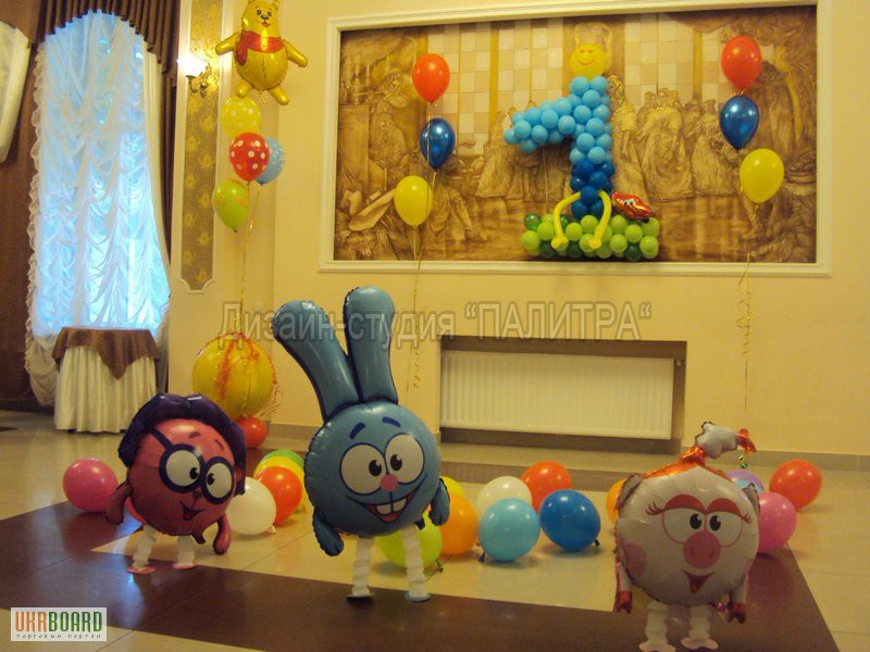 Фото 2. Оформление детских праздников воздушными шарами
