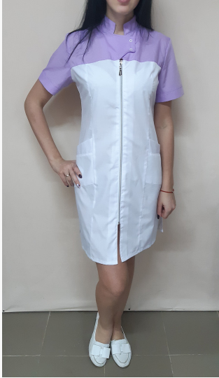 Женский медицинский халат Форма с коротким рукавом