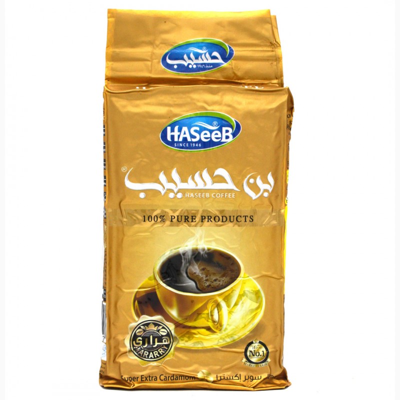 Фото 4. Заварной молотый кофе Haseeb (Хасиб) Сирия, 100% арабика, с кардамоном