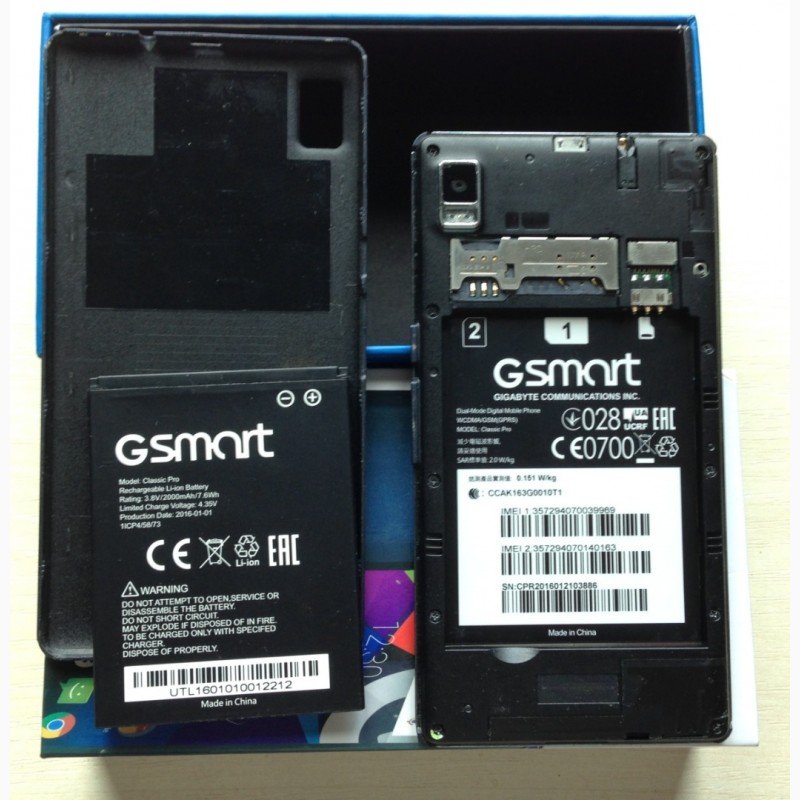 Фото 5. Мобильный телефон смартфон Gigabyte GSmart Classic Pro Dark Blue