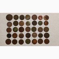 Неочищенные монети 35-шт. Австро-Венгрии